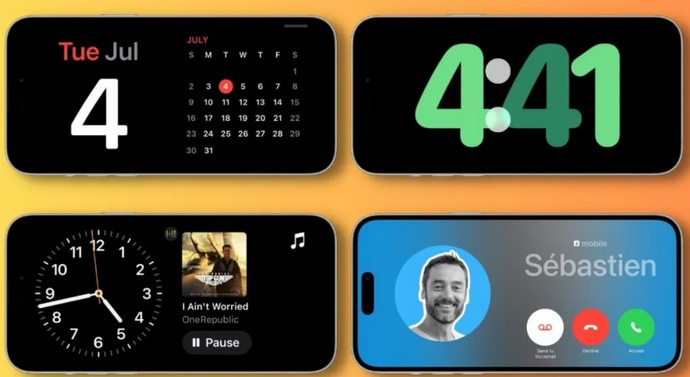 大名苹果手机维修分享iOS17横屏充电待机显示有什么好处 