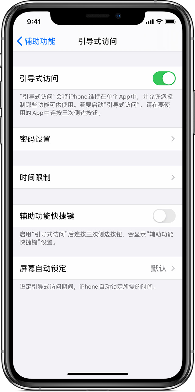 大名苹果手机维修分享如何在 iPhone 上退出引导式访问 