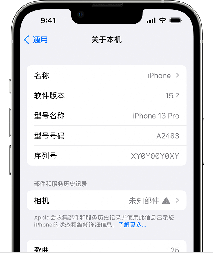 大名苹果维修分享iPhone 出现提示相机“未知部件”是什么原因？ 