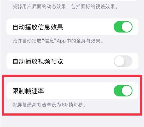 大名苹果13维修分享iPhone13 Pro高刷设置方法 